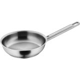 WMF Ultimate kızartma tavası 20 cm paslanmaz çelik tava, kaplamasız, düz, düz zemin, indüksiyon, Cromargan paslanmaz çelik, cilalı, fırına dayanıklı, bulaşık makinesinde yıkanabilir