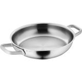 WMF Ultimate servis / kızartma tavası 24 cm paslanmaz çelik tava, kaplamasız, düz, düz zemin, indüksiyon, Cromargan paslanmaz çelik, cilalı, fırına dayanıklı, bulaşık makinesinde yıkanabilir