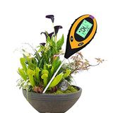 WMLBK 4'ü 1 arada toprak test cihazı, nem ölçüm cihazı, bitki toprağı, bahçe, çiftlik, çim için nem ölçer, sıcaklık ve toprak pH test cihazı