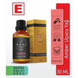 Wmos Amber Uçucu Yağ 100 % Saf Esansiyel Uçucu Yağ Aromaterapi Yağı Oda Kokusu Buhurdanlık Yağı 30 ml