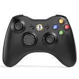 W&O Xbox 360 ile Uyumlu Kablosuz Denetleyici 2.4GHZ Gamepad Joystick Kablosuz Denetleyici Xbox 360 ve PC Windows 7,8,10,11 ile Uyumlu Alıcı (Siyah)