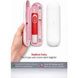 Wober Diş Fırçası kabı , Sadece oral-b Pro , Vitality Ve Starter pack şarjlı diş fırçası Serisine Uyumlu koruma kutusu-P - Pembe