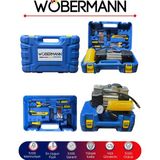 Wöbermann 12V Çift Silindirli 150PSI Hava Kompresörü Tamir Takım Çantalı Lastik Bakım Ürünü