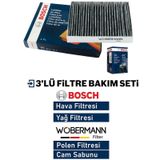 Wobermann + Bosch Peugeot 301 1.2 Vtı Filtre Bakim Seti 3K