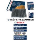 Wobermann + Bosch Peugeot 301 1.6 Hdi Filtre Bakim Seti 2013-2018 4K