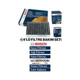 Wobermann + Bosch Vw Caddy 2.0 Tdi Dizel Filtre Bakim Seti 2015-2019 4K