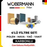 Wöbermann VW Golf 6 1.6 TDI Filtre Bakım Seti 2008-2012 CAY 4'lü Karbonlu
