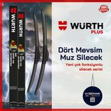 Wöbermann + Würth Peugeot 206+ 2009-2003 Muz Silecek Takımı