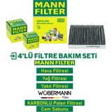 Wöbermann+Mann Hyundai Tucson 2.0 Crdi Filtre Bakım Seti 2005-2009 4kp