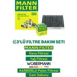 Wöbermann+mann Vw Caddy 2.0 Tdi Filtre Bakım Seti 2015-2019 3k