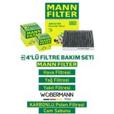Wöbermann+mann Vw Caddy 2.0 Tdi Filtre Bakım Seti 2015-2019 4k