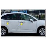 WOC Chrome Citroen C3 Krom Kapı Kolu 2009-2016 4 Kapı Paslanmaz Çelik
