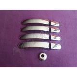 Woc Chrome Ford Tourneo Custom Krom Kapı Kolu 2012-2023 4 Kapı 9 Parça Paslanmaz Çelik