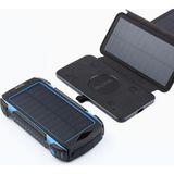 Wochee Xcore Ultimate Solar Powerbank + 4 Yapraklı Katlanabilir Güneş Paneli - Mavi