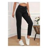 WODDİ Astrid Kadın Jeans Boyfriend Mom Jean Yüksek Bel Denim Kot Pantolon