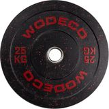 Wodeco Hi-Temp Olimpik Bumper Ağırlık Plakası 25 kg - Siyah - Standart