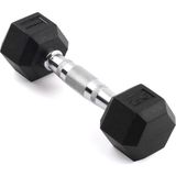 Wodeco Rubber Hex Siyah Kauçuk Altıgen Dambıl 2.5 kg - Standart