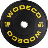 Wodeco Siyah Olimpik Bumper Ağırlık Plakası 15 kg - Standart