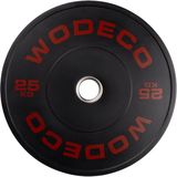Wodeco Siyah Olimpik Bumper Ağırlık Plakası 25 kg - Standart