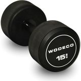 Wodeco Solid Yuvarlak Dambıl 15 kg - Siyah - Standart