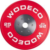 Wodeco Yarışma Tipi Olimpik Bumper Ağırlık Plakası 25 kg - Kırmızı - Standart