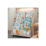 Wodiza Çocuk Odası Düzenleyici Kitaplık 4katlı Kitaplık 34x72x72 cm