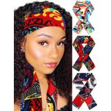 Woeoe Afrika Dantel Kafa Kenar Sarma Renkli Desen Saten Kenar Döşeme Eşarplar Kadınlar ve Kızlar için Yumuşak Uzun İpek Peruk Eşarp (3'lü Paket), Çok renkli, One Size (Pack of 3)/(1 Count)