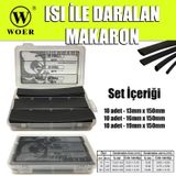 Woer Isı İle Daralan Makaron Seti 30 Parça - 15cm - 13-16-19 mm