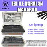Woer Isı İle Daralan Makaron Seti 30 Parça - 15cm - 8-10-13 mm