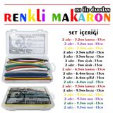 Woer Karışık Renkli Makaron Seti - 34 Parça x 15cm