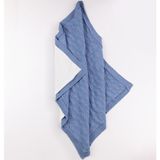 Wofim 3038 Bebek Natural Triko Battaniye - İndigo - Yok