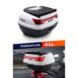WOGEN WG41 PREMİUM ARKA ÇANTA 41 LİTRE (BEYAZ) + KARBON DİZLİK HEDİYE