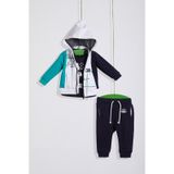 Wogi Baby Wogibaby Wogi Erkek Bebek 3’Lü Eşofman Takım (3-36 Ay) (Wg-5748) Çok Renkli