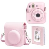 WOGOZAN Instax mini fotoğraf makinesi kılıfı, fotoğraf albümü ile, pembe