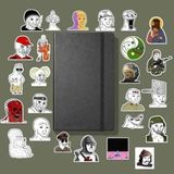 Wojack Sticker Paketi/Bullet Journal Defter Çıkartma Ajanda Laptop Etiket