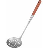Wok Kevgir 12*42 cm - Pirge - Kırmızı