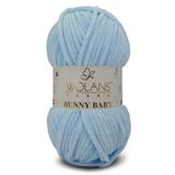 WOLANS 411 Bebe Mavi Soft Kadife Bunny Baby Örgü Ipi Kadife Ip Yumuşak Oyuncak Ipi Battaniye Ipi