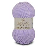WOLANS 415 Lila Soft Kadife Bunny Baby Örgü Ipi Kadife Ip Yumuşak Oyuncak Ipi Battaniye Ipi