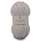 WOLANS 424 Pudra Soft Kadife Bunny Baby Örgü Ipi Kadife Ip Yumuşak Oyuncak Ipi Battaniye Ipi