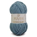 WOLANS 430 Duman Soft Kadife Bunny Baby Örgü Ipi Kadife Ip Yumuşak Oyuncak Ipi Battaniye Ipi
