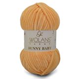 WOLANS 439 Bej Soft Kadife Bunny Baby Örgü Ipi Kadife Ip Yumuşak Oyuncak Ipi Battaniye Ipi