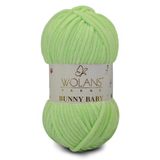 WOLANS 447 Neon Yeşil Soft Kadife Bunny Baby Örgü Ipi Kadife Ip Yumuşak Oyuncak Ipi Battaniye Ipi