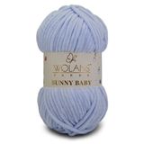 WOLANS 449 Soluk Mavi Soft Kadife Bunny Baby Örgü Ipi Kadife Ip Yumuşak Oyuncak Ipi Battaniye Ipi
