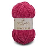 WOLANS 452 Mürdüm Soft Kadife Bunny Baby Örgü Ipi Kadife Ip Yumuşak Oyuncak Ipi Battaniye Ipi