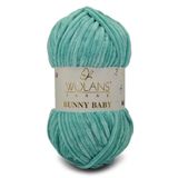 WOLANS 456 Zümrüt Soft Kadife Bunny Baby Örgü Ipi Kadife Ip Yumuşak Oyuncak Ipi Battaniye Ipi