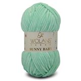 WOLANS 457 Koyu Mint Soft Kadife Bunny Baby Örgü Ipi Kadife Ip Yumuşak Oyuncak Ipi Battaniye Ipi