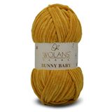 WOLANS 472 Koyu Hardal Soft Kadife Bunny Baby Örgü Ipi Kadife Ip Yumuşak Oyuncak Ipi Battaniye Ipi