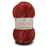 WOLANS 473 Koyu Gül Soft Kadife Bunny Baby Örgü Ipi Kadife Ip Yumuşak Oyuncak Ipi Battaniye Ipi