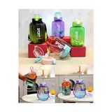 Wolawood 1100 Ml Pipetli Su Matarası BPA İçermez Sağlıklı Dayanıklı Spor Outdoor Seyahat Şeffaf Su Şişesi