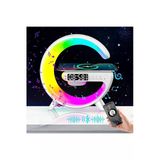 Wolawood Akıllı Kablosuz Şarj Standı Bluetooth Hoparlör Müzik Saat Işıklı Lamba Çok Fonksiyonlu Ses Makinesi